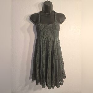 Biya Johnny Was Gray Sheer Tank dress